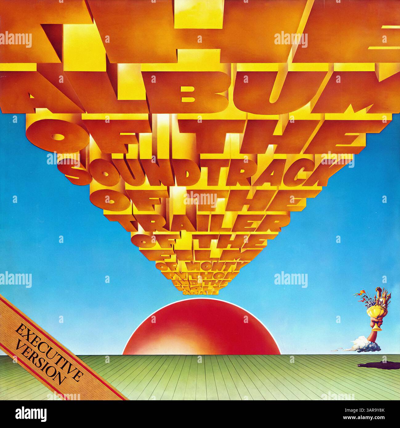 Monty Python und der Heilige Gral - Vintage-Vinyl-Cover Stockfoto