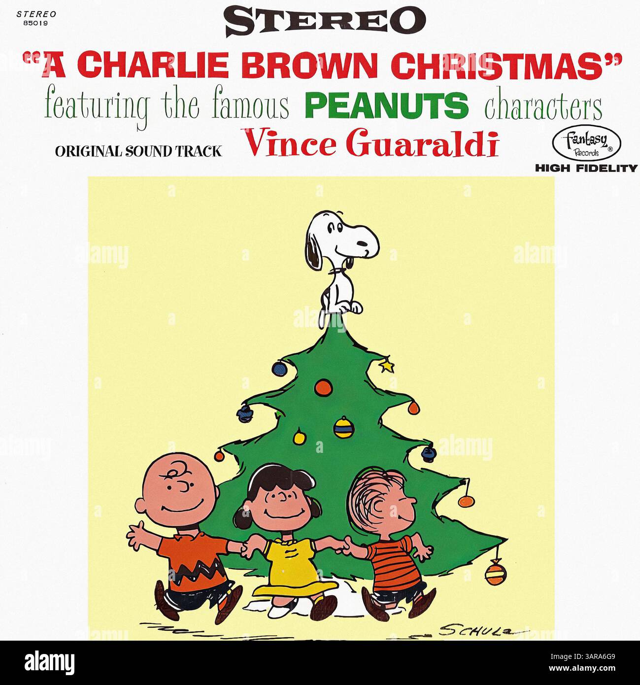 Vince Guaraldi - A Charlie Brown Christmas - Vintage Vinyl-Cover Stockfoto