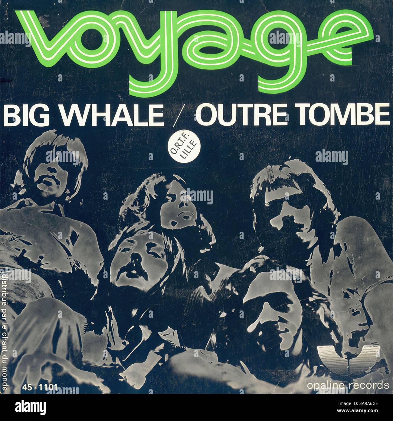 Voyage - Big Wale_Outre Tombe - Vintage-Vinyl-Plattencover Stockfoto