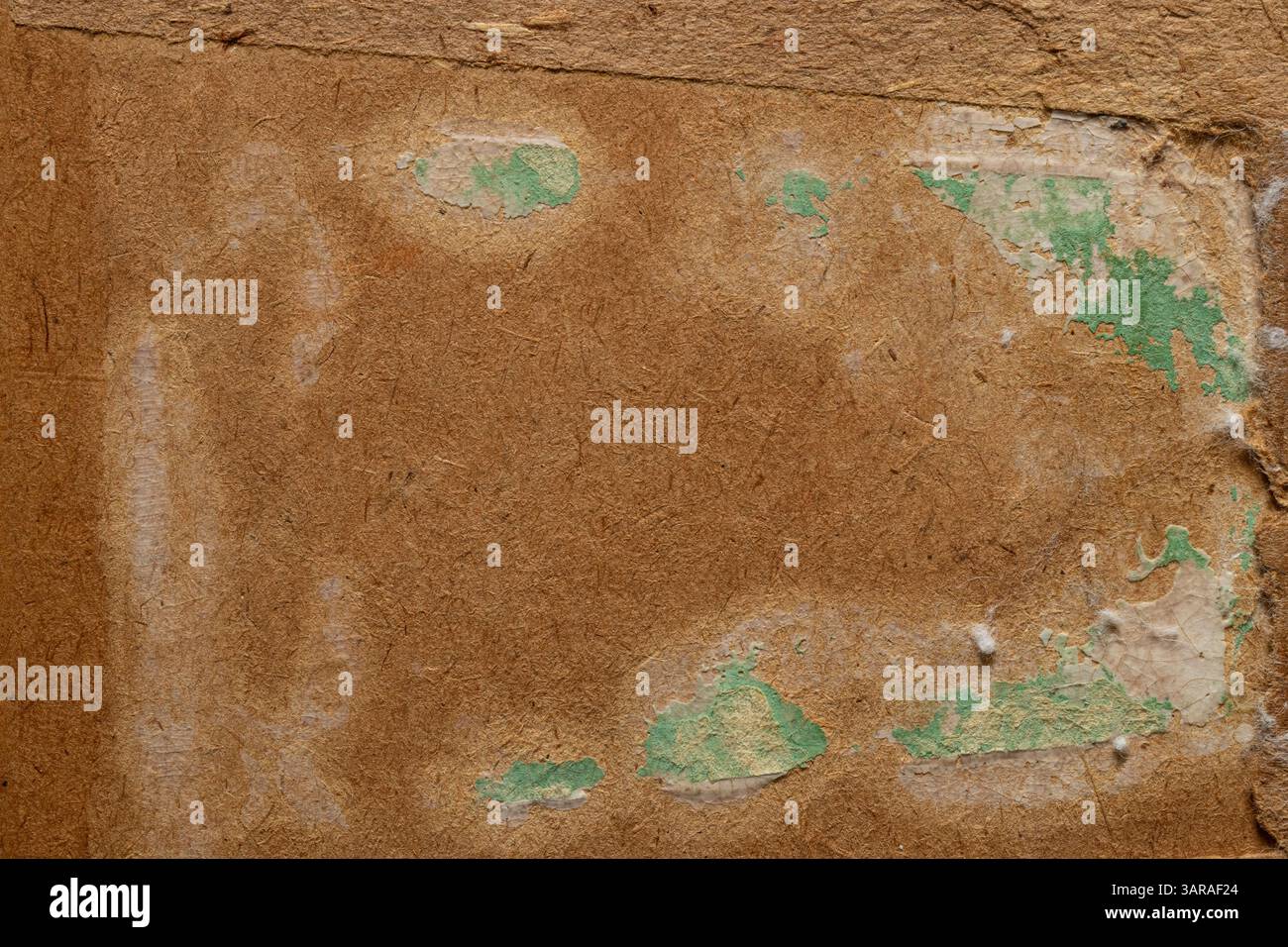 Gelbes altes Papier als Hintergrund Nahaufnahme, Papierhintergrund Stockfoto
