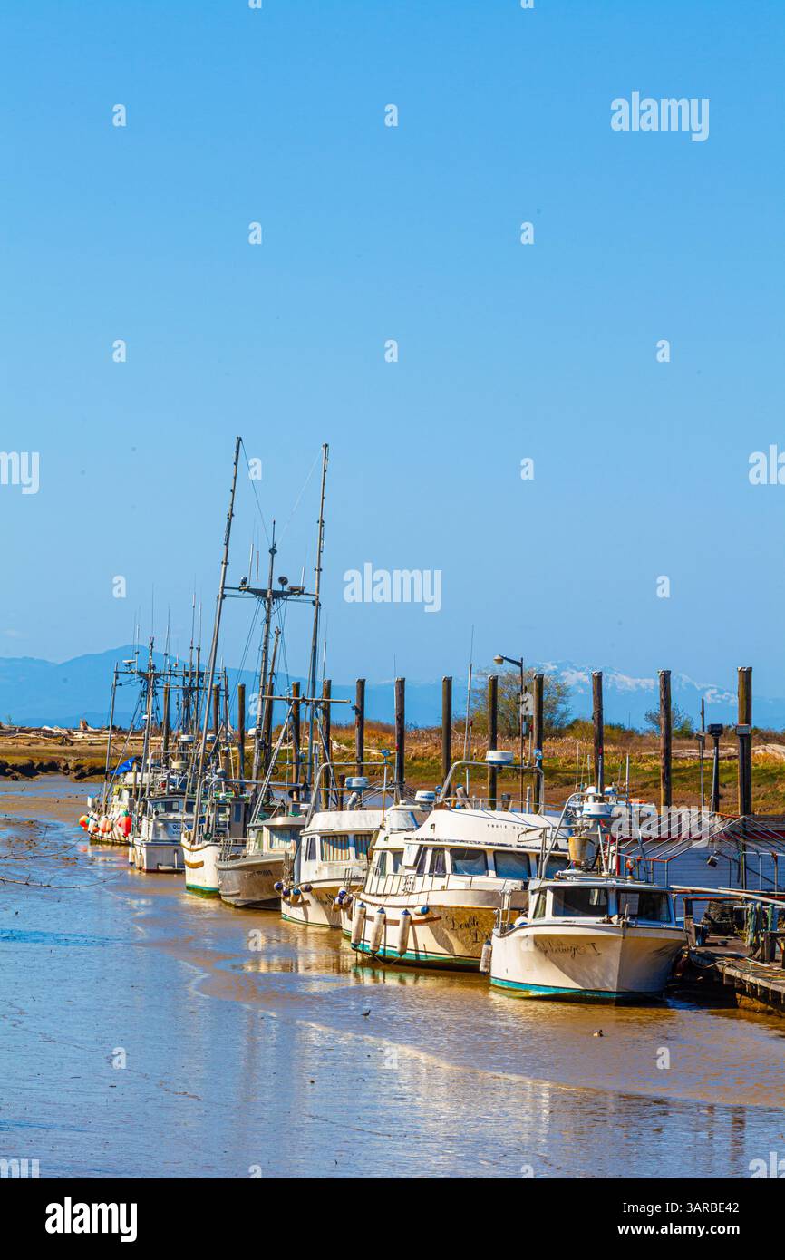 Scotch Pond Inlet bei Ebbe in Richmond BC Kanada Stockfoto