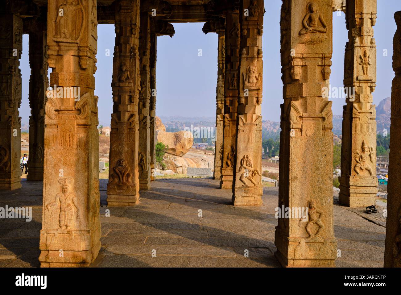 Indien, Bundesstaat Karnataka, Hampi, Hauptstadt des letzten großen hinduistischen Königreichs Vijayanagar, UNESCO-Weltkulturerbe, Tempel Harihara Stockfoto