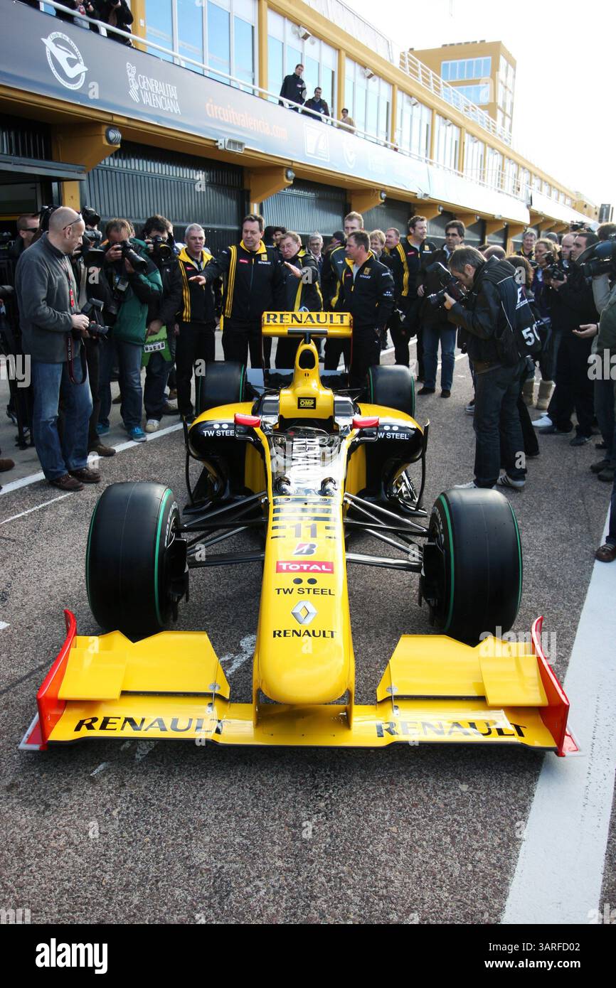 31. Januar 2010 - Valencia, Spanien - der Renault R30, Renault R30 Launch. (Vermerk: © Sutton Motorsports/ZUMApress.com) Stockfoto