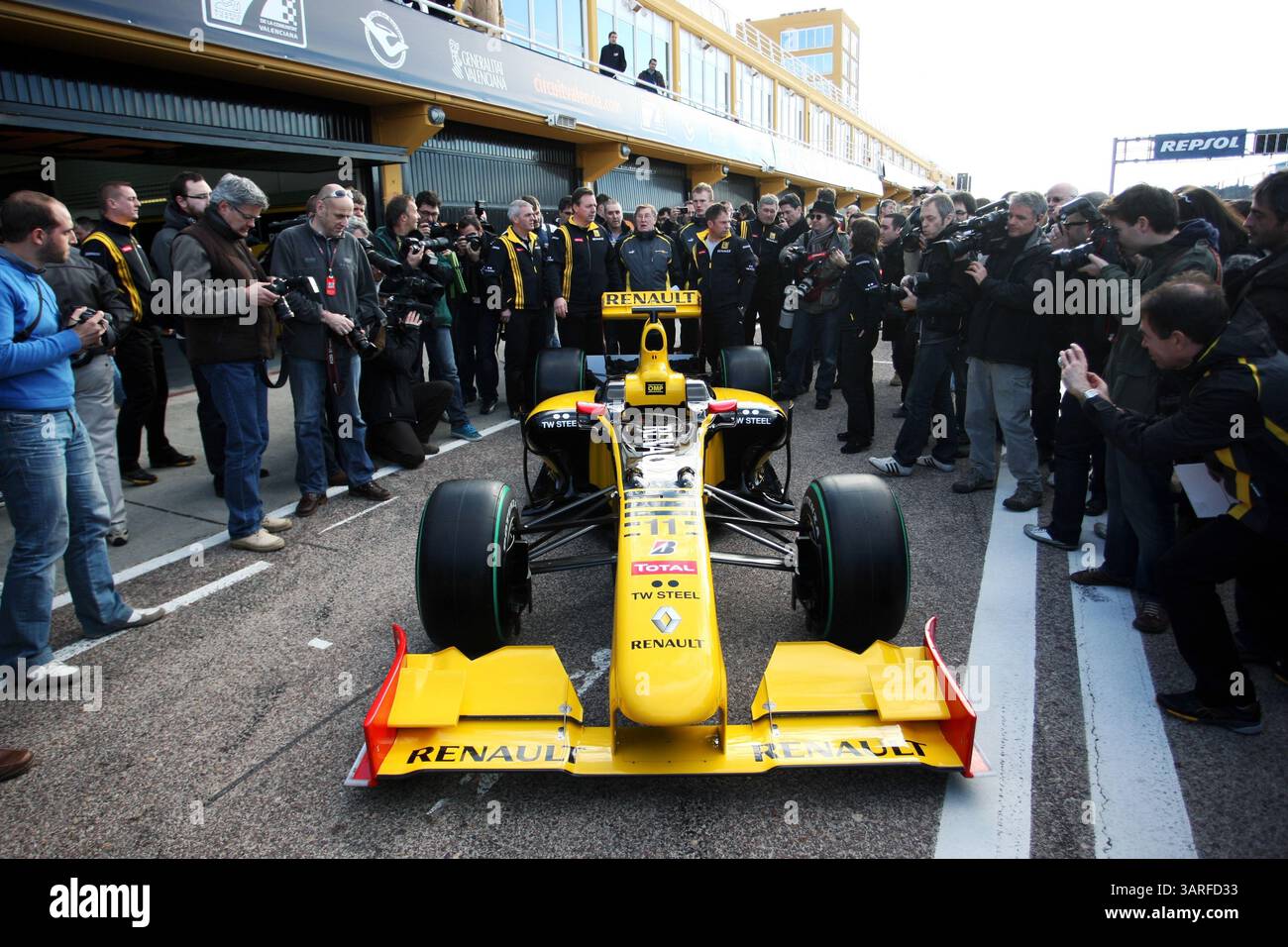 31. Januar 2010 - Valencia, Spanien - der Renault R30, Renault R30 Launch. (Vermerk: © Sutton Motorsports/ZUMApress.com) Stockfoto