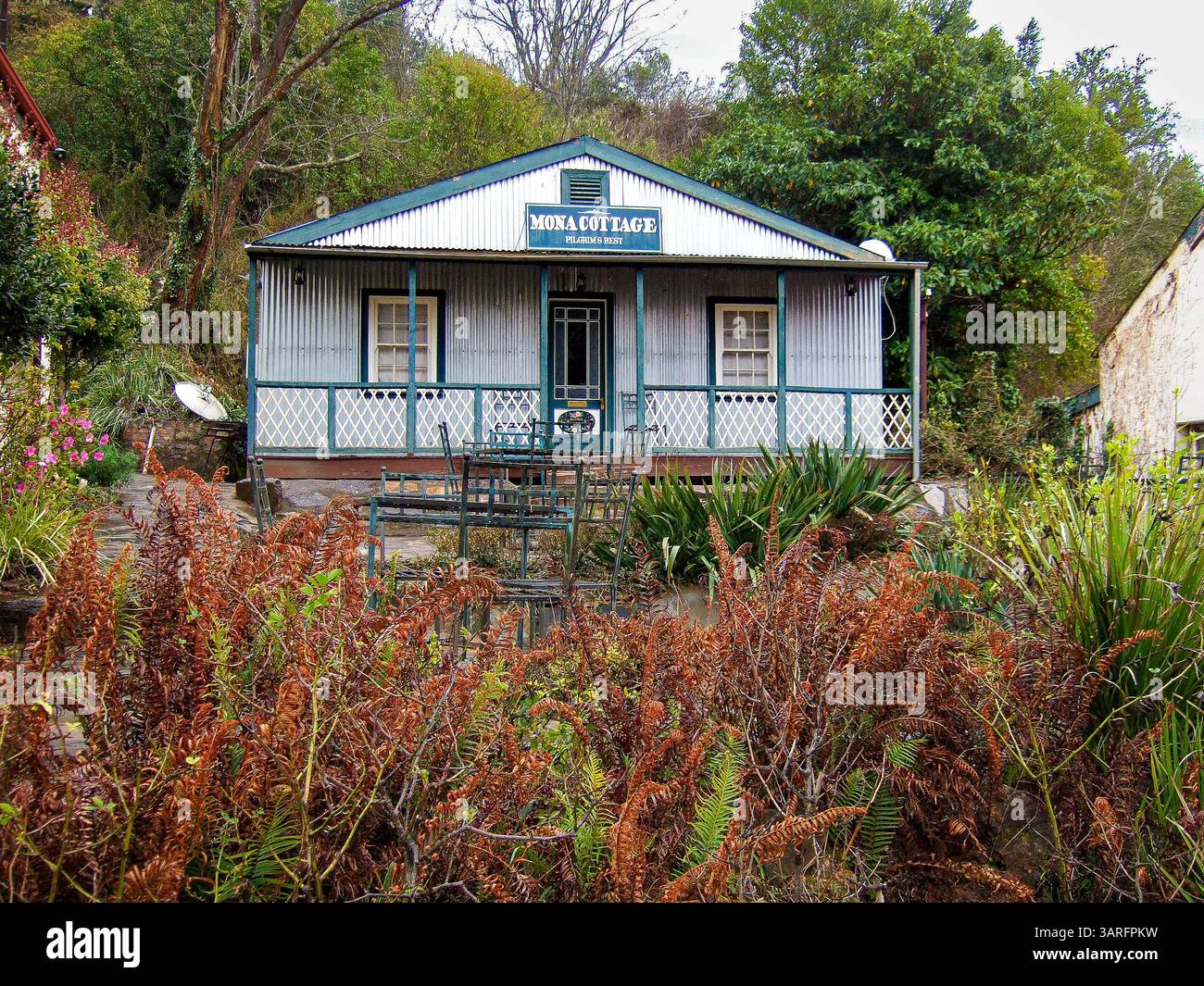 Pilgrim's Rest Town Mpumalanga Touristenort Stockfoto