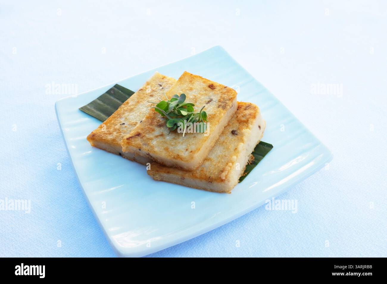 Traditionelle chinesische gebratene Rettichkuchen Stockfoto