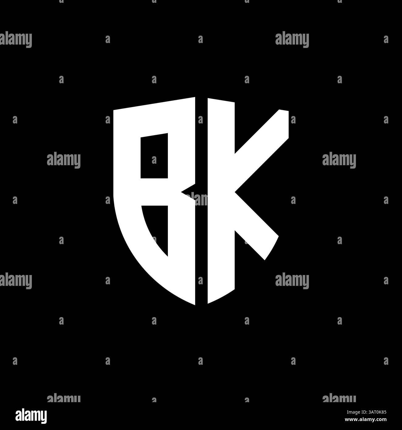 Letter bk oder kb-Logo-Vorlage Stock Vektor