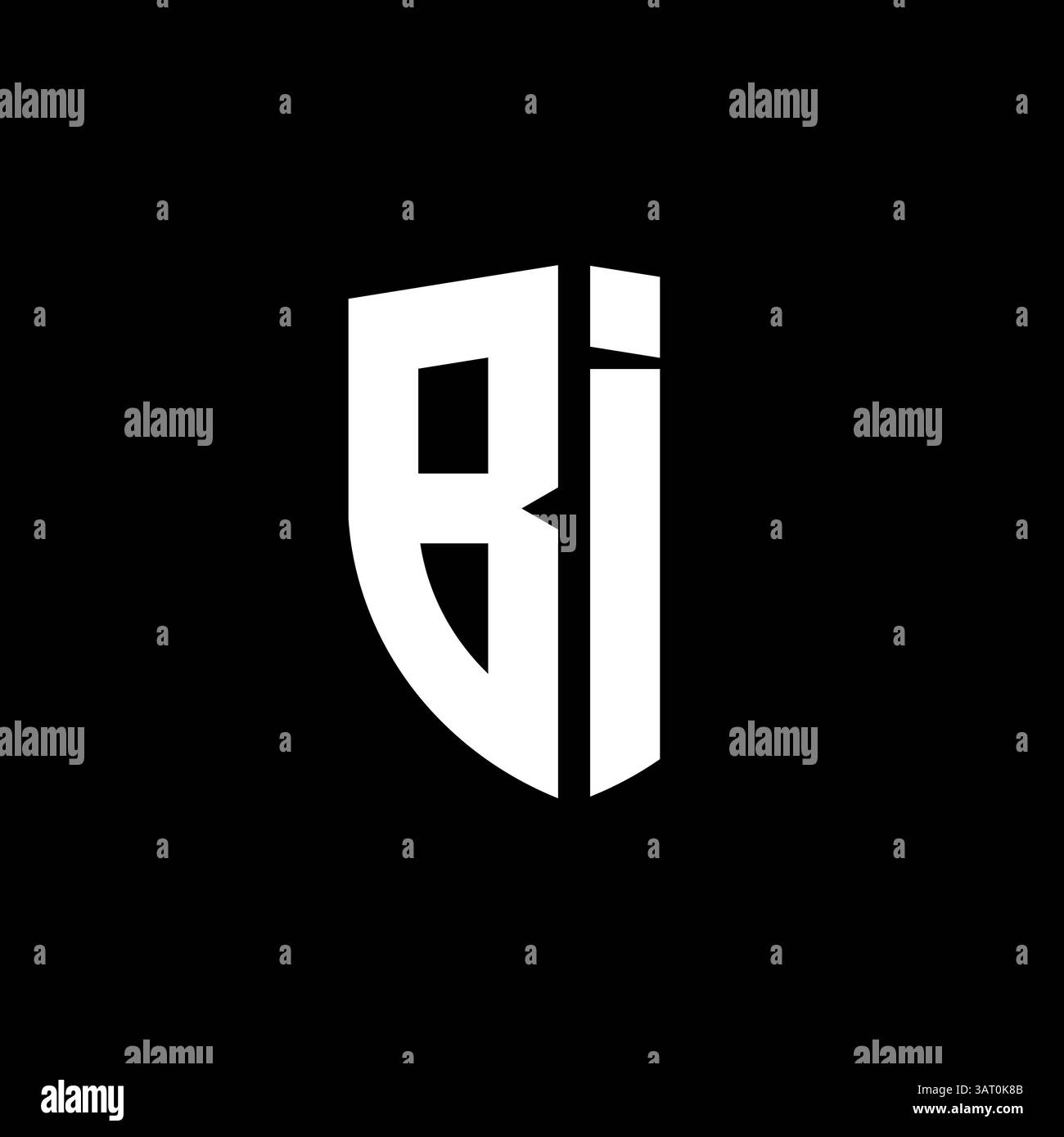 Letter bi oder IB Logo-Vorlage Stock Vektor