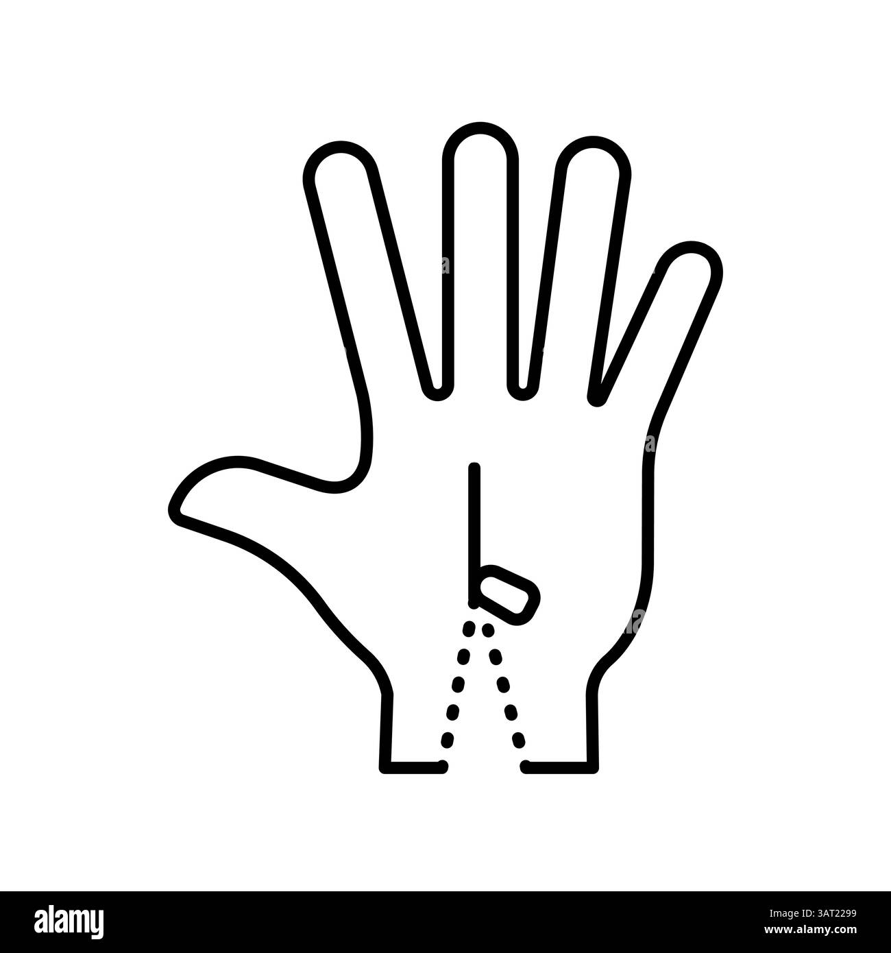 Kosmetische Prothesensymbol für digitale und gedruckte Projekte. Minimale bereinigte Symbole für Apps und Websites. Moderne, einfache Symbole für UI UX und Kleie Stock Vektor