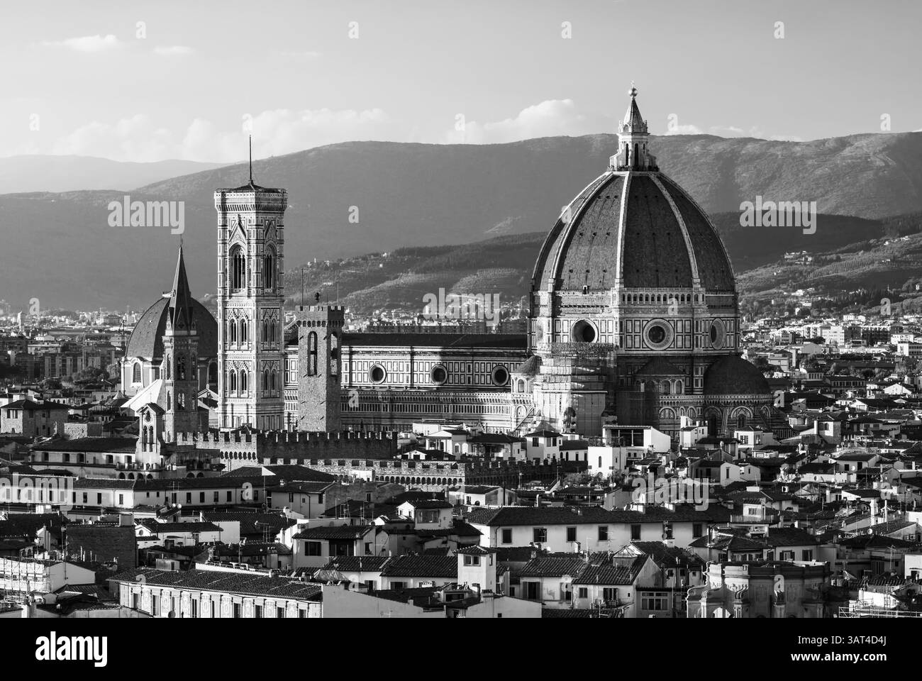 Santa Maria del Fiore, gotische Kathedrale, toskanischer Typ, Renaissanceduppel, Florenz, Kathedrale von Florenz, Arnolfo di Cambio, Giotto di Bondone, Kreuzrippe Stockfoto
