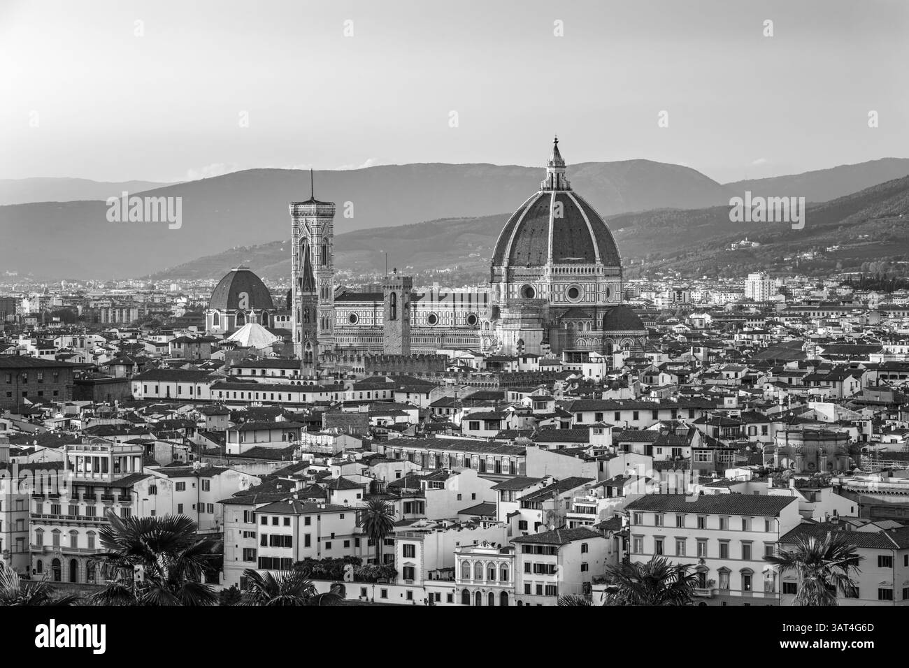 Santa Maria del Fiore, gotische Kathedrale, toskanischer Typ, Renaissanceduppel, Florenz, Kathedrale von Florenz, Arnolfo di Cambio, Giotto di Bondone, Kreuzrippe Stockfoto