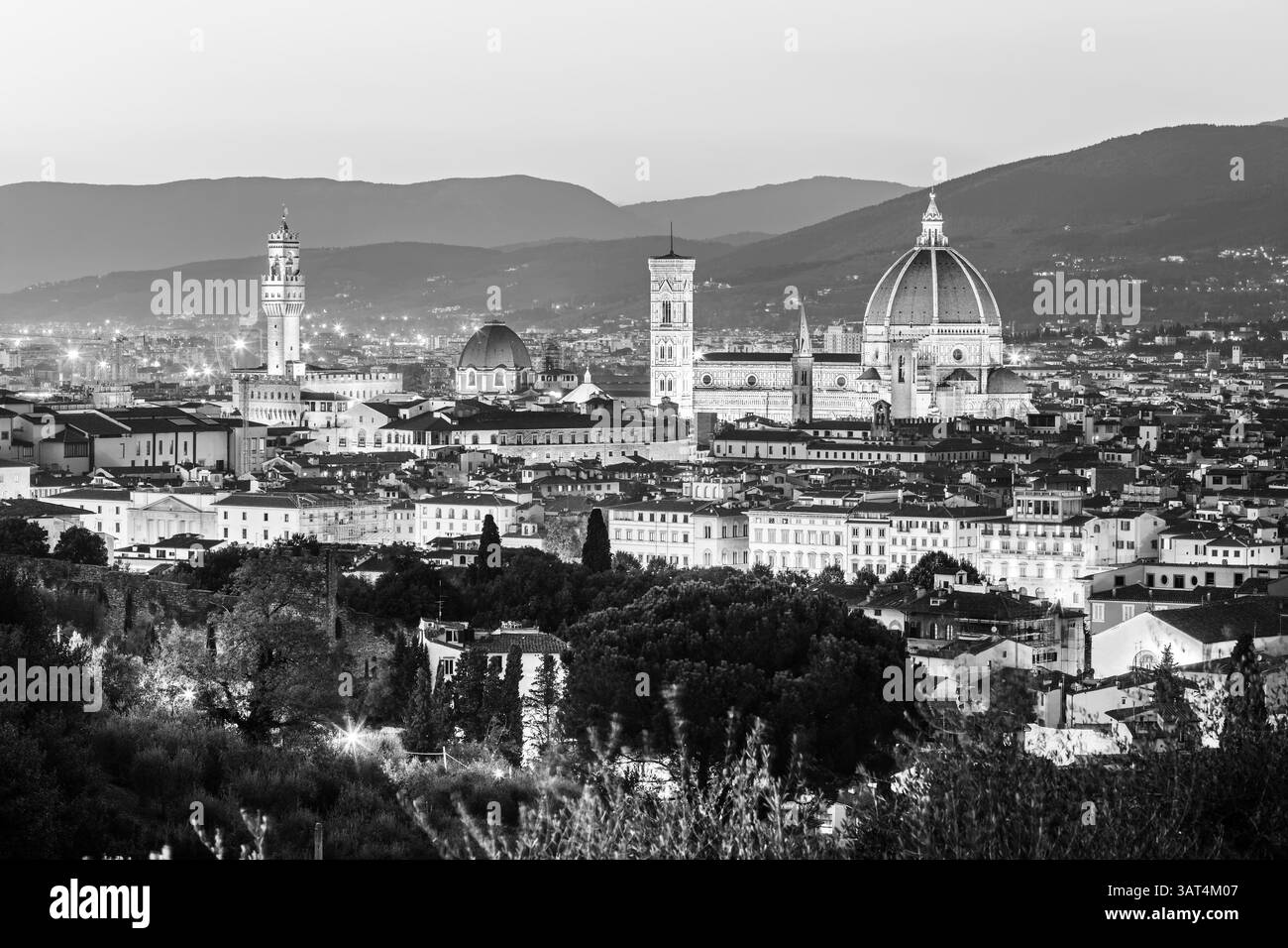 Santa Maria del Fiore, gotische Kathedrale, toskanischer Typ, Renaissanceduppel, Florenz, Kathedrale von Florenz, Arnolfo di Cambio, Giotto di Bondone, Kreuzrippe Stockfoto