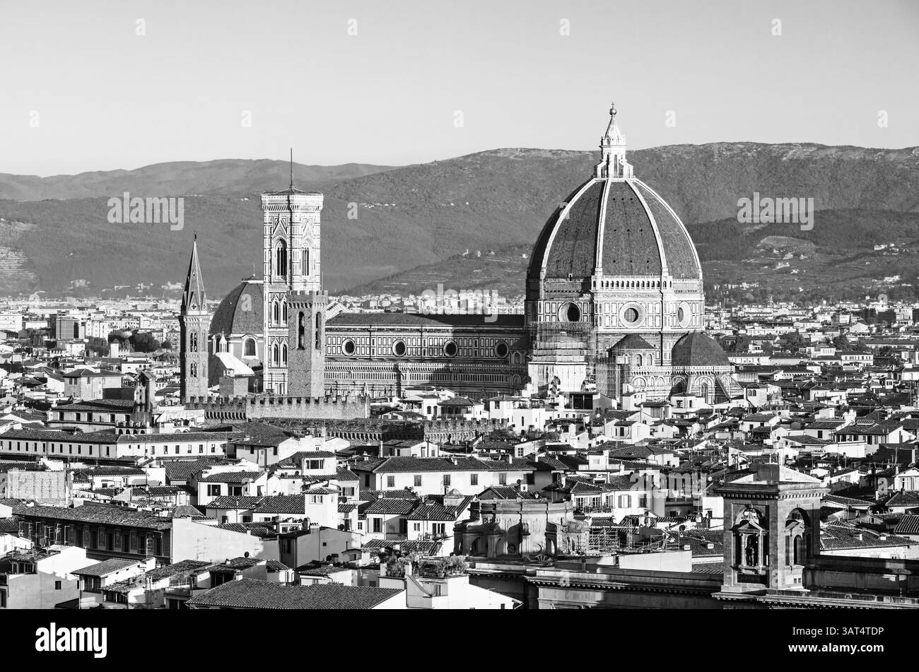 Santa Maria del Fiore, gotische Kathedrale, toskanischer Typ, Renaissanceduppel, Florenz, Kathedrale von Florenz, Arnolfo di Cambio, Giotto di Bondone, Kreuzrippe Stockfoto