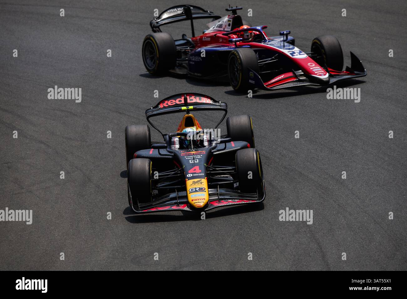 04 LINDBLAD Arvid (gbr), Campos Racing, Dallara F2 2024, Action während ...