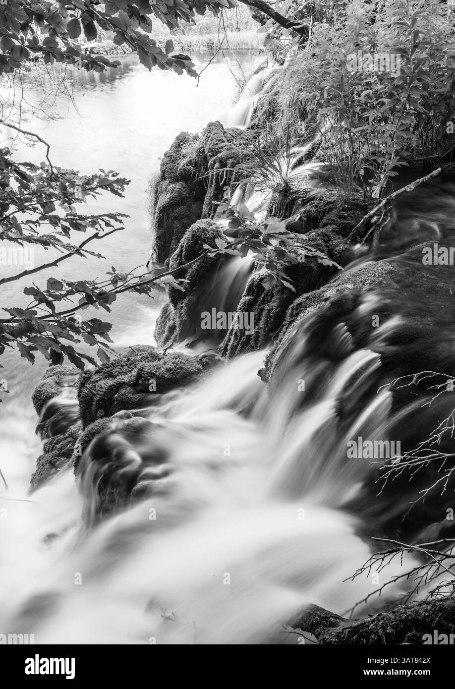 17. November, Wandertag, Wanderplakat, Wanderpostkarte, slowakei Strbske pleso, Tatra Nationalpark, Slowakei Stockfoto