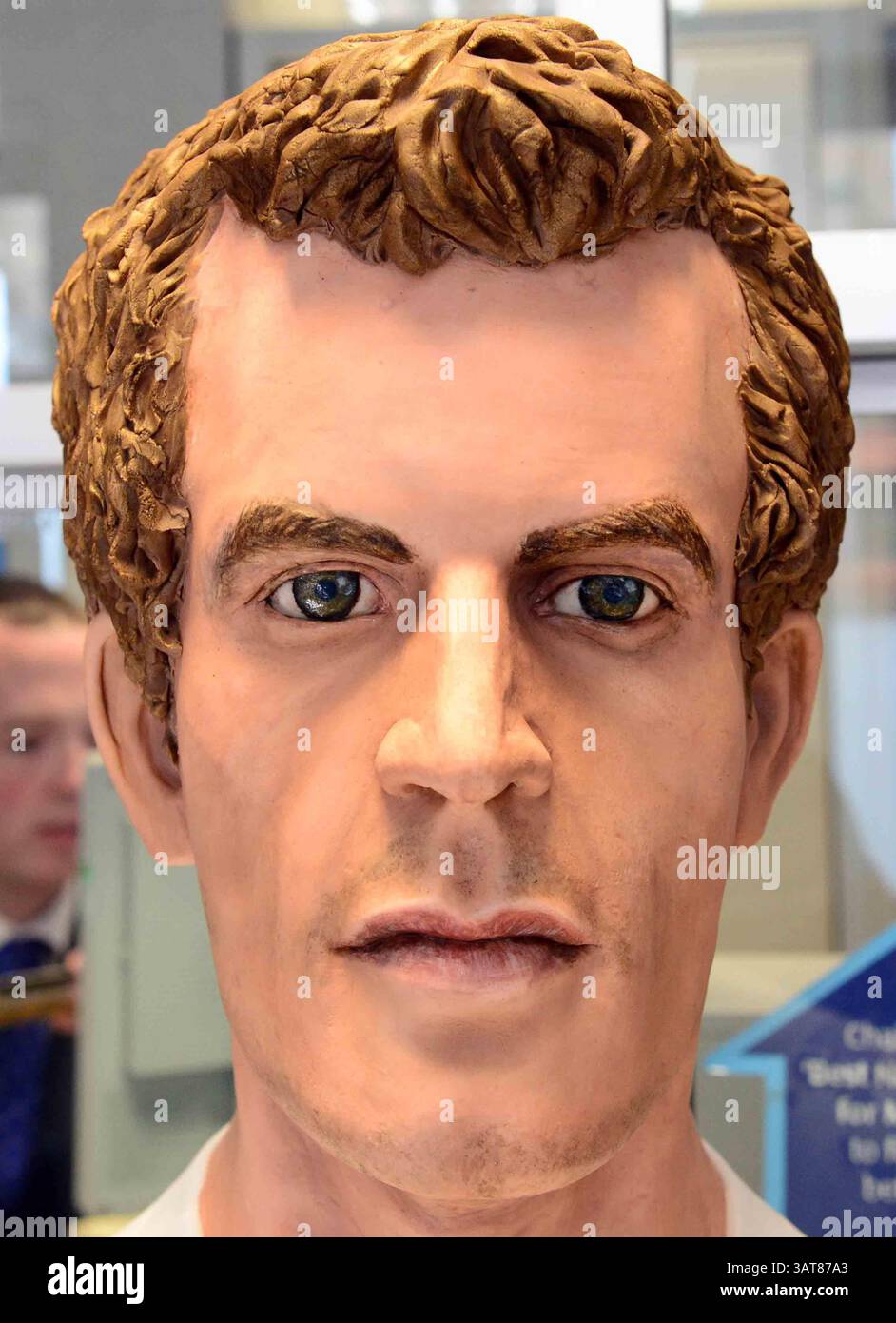 8. Juli 2013 - Liverpool, Merseyside, Vereinigtes Königreich Großbritannien & N. Irland - ANDY MURRAY - KUCHEN, SET UND MATCH Pic Shows. Während Murray Mania das Vereinigte Königreich durchfegt, will jeder ein Stück Action von diesem lebensechten Kuchen des britischen Tennis-Ass. Der Kuchen reiste heute nach Dunblane in Schottland. Die Kuchenkünstlerin Michelle Wibowo hat ein Leben wie Victoria-Schwammbüste der WIMBLEDON CHOMPION von Hand gestaltet, um Andys historischen Sieg zu feiern. Der Kuchen kostete die Künstlerin Michelle aus Burgess Hill, Sussex, vier Tage, um den Kuchen zu machen - mit 5 kg Zuckerguss und 30 Eiern. Mit einem Gewicht von 25 kg und einem Gewicht von 26 Zoll Stockfoto