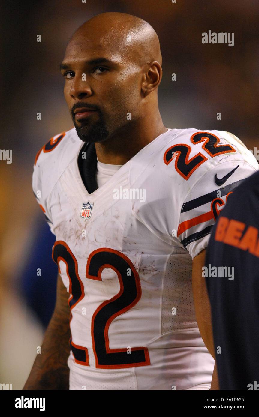 September 2013: Matt Forte #22 beim Spiel Pittsburgh Steelers vs Chicago Bears in Pittsburgh, PA, im Heinz Field. (Bild: © Jason Pohuski/Cal Sport Media/ZUMAPRESS.com) Stockfoto