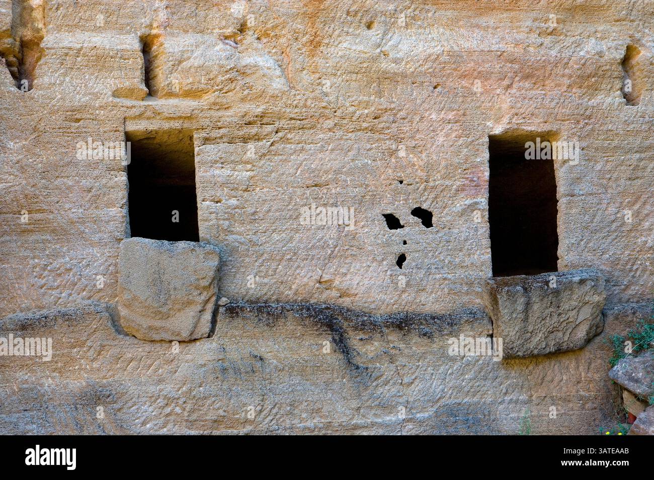 Italien Toskana Populonia Necropolis Große Höhle Stockfoto