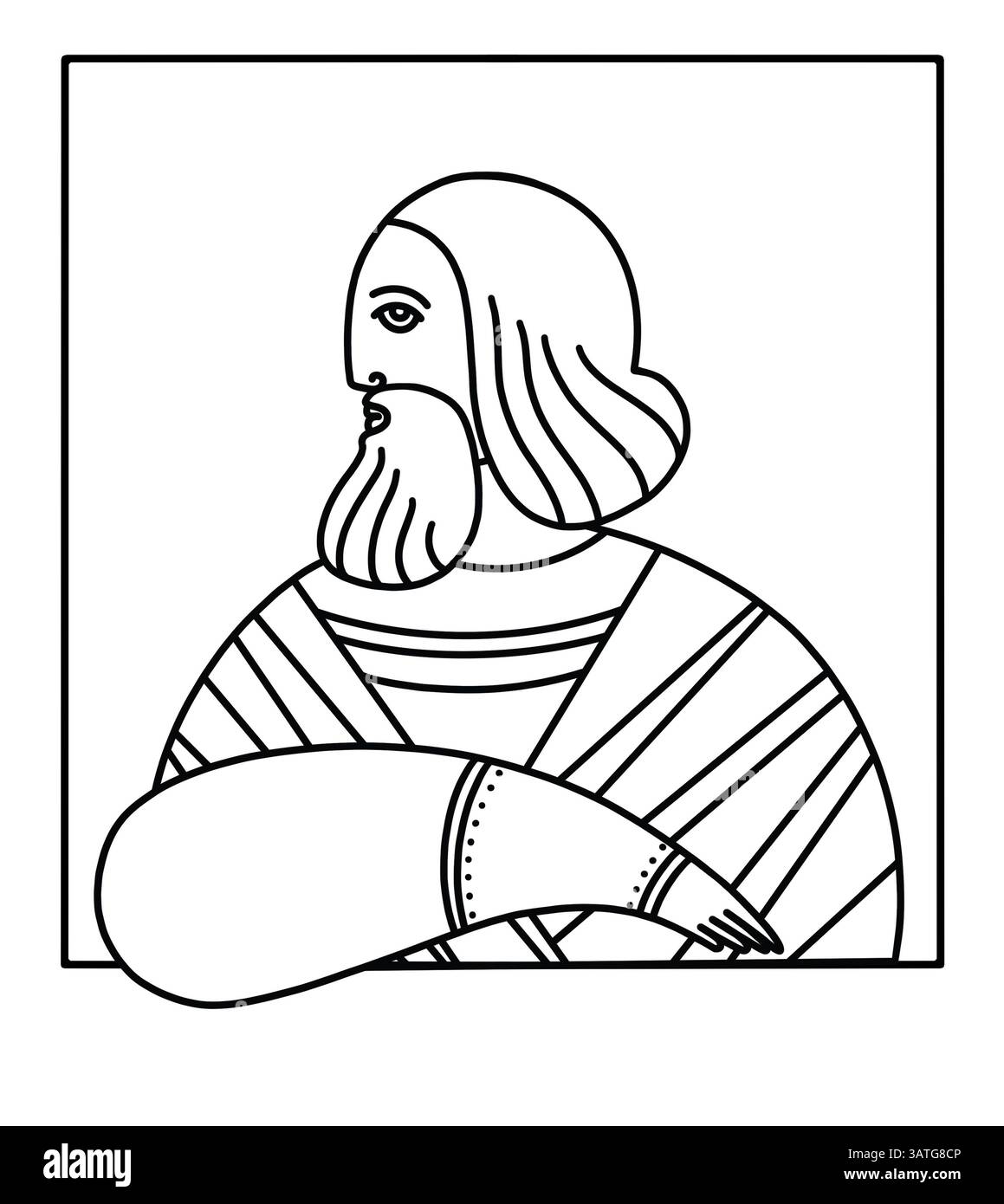 SEM, der Sohn von Noah, biblische Porträts Stockfoto