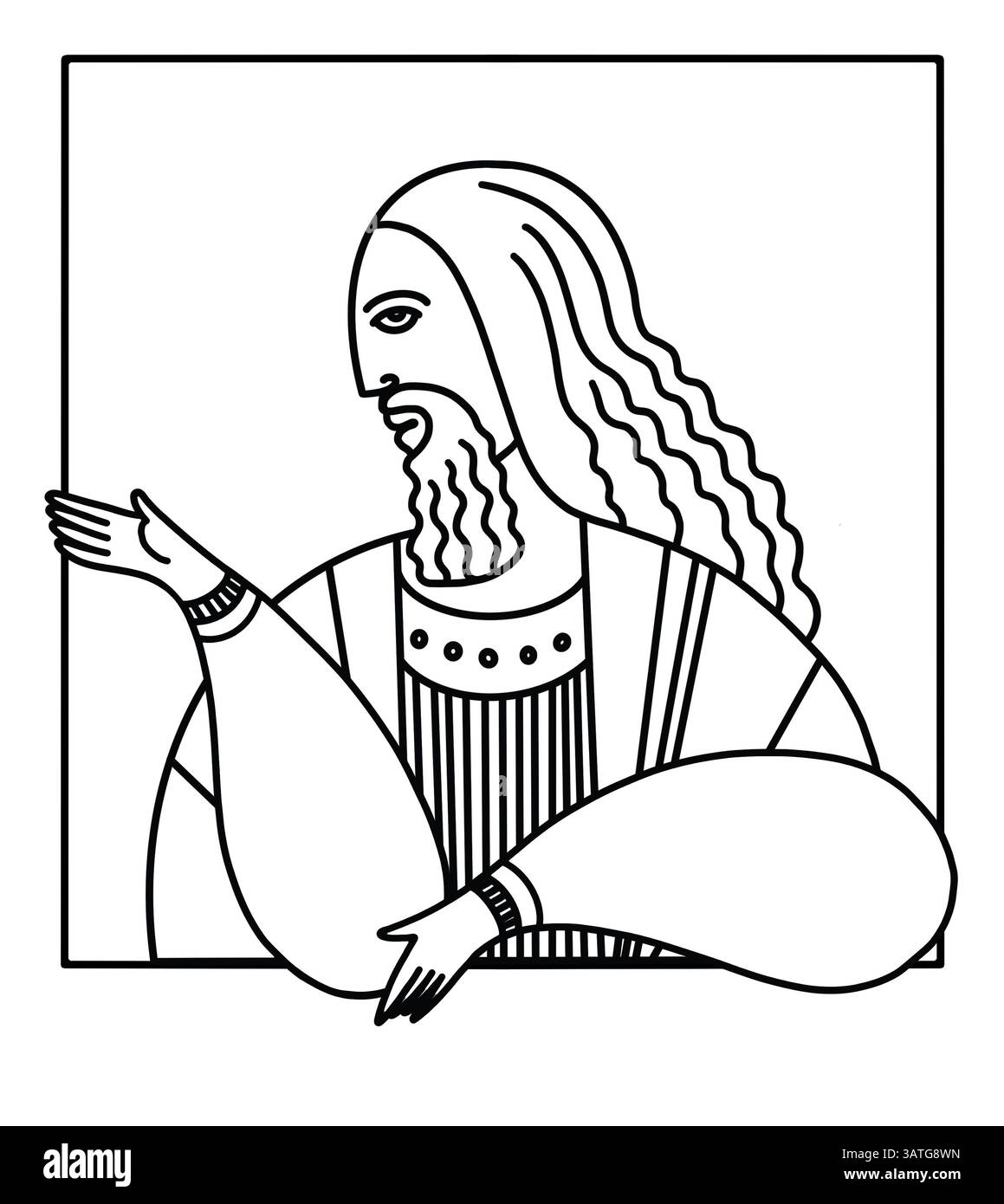 Japheth, der Sohn von Noah, biblische Porträts Stockfoto