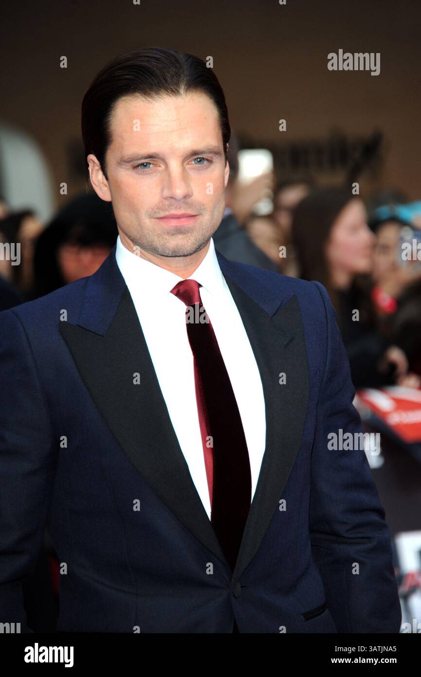 26. April 2016 – London, Großbritannien – Sebastian Stan kommt am 26. April 2016 zur Premiere von „Captain America Civil war“ im Vue Westfield in London, England (Credit Image: © Famous/Ace Pictures via ZUMA Press) Stockfoto