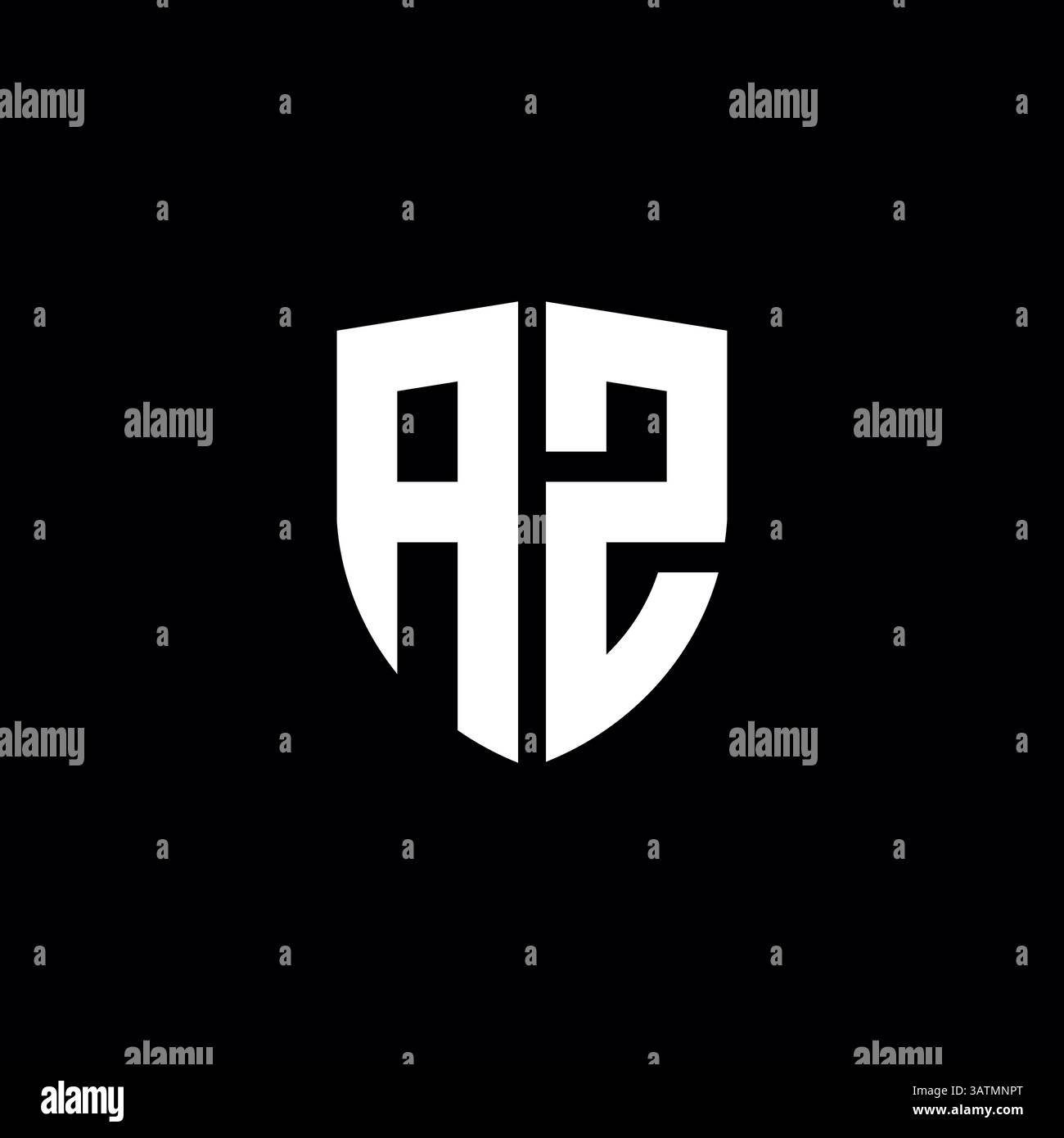 Letter az- oder za-Logo-Vorlage Stock Vektor