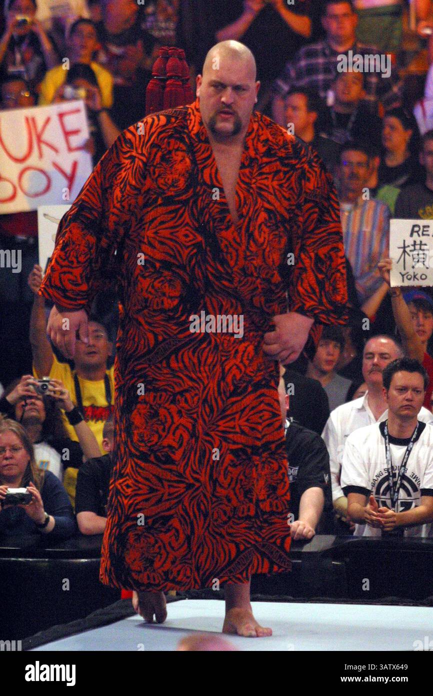 April 2005 – Los Angeles, KALIFORNIEN, USA – K42523MR.WRESTLEMANIA 21 IM STAPLES CENTER. LOS ANGELES, CA. 04.02.05. MILAN RYBA/2005.BIG SHOW (Foto: © Globe Photos/ZUMAPRESS.com) Stockfoto