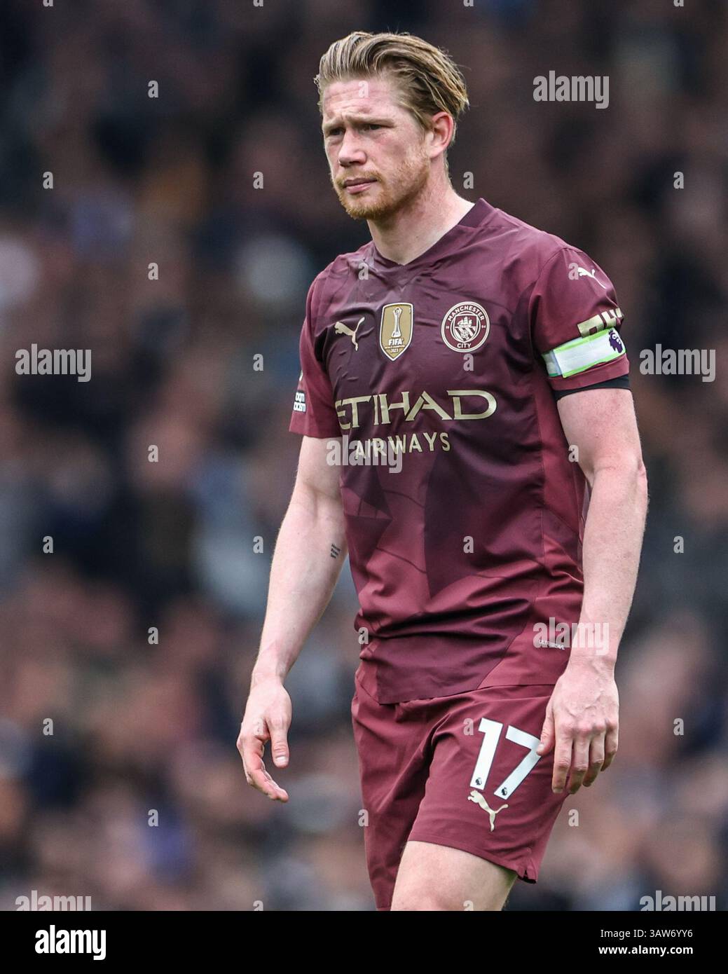 Youssef Chermiti of Everton während des Premier League Spiels Everton gegen Manchester City im Goodison Park, Liverpool, Vereinigtes Königreich, 19. April 2025 (Foto: Mark Cosgrove/News Images) Stockfoto