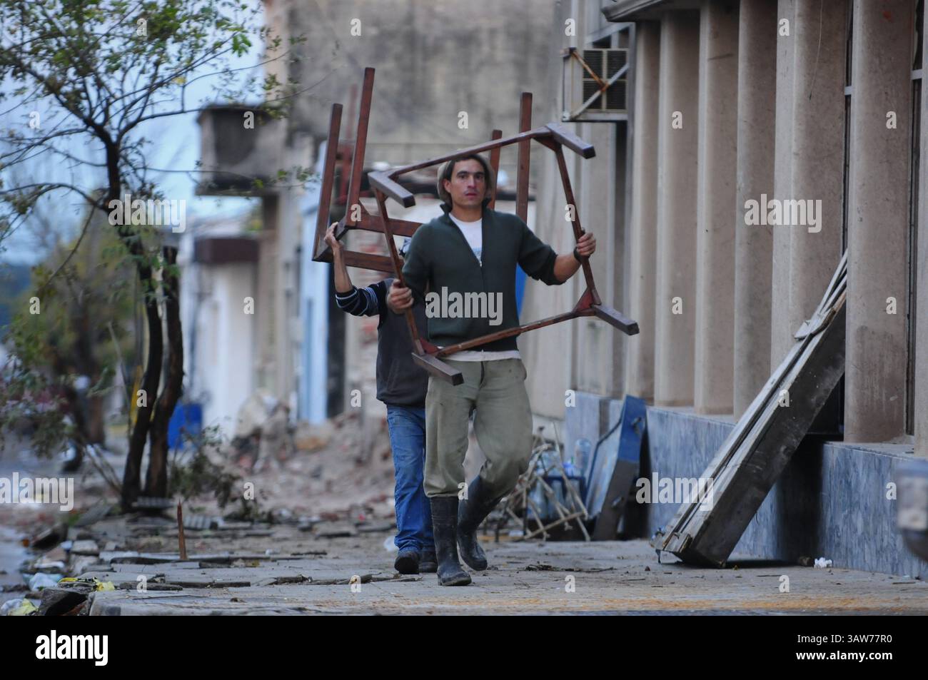 19. April 2016 - Uruguay - Recorrida por tornado que arraso con la ciudad de Dolores el pasado 15 de abril, Soriano, temporal, catastrofes, ND 20160419, foto Fernando Ponzetto (foto: © El Pais/GDA via ZUMA Wire) Stockfoto