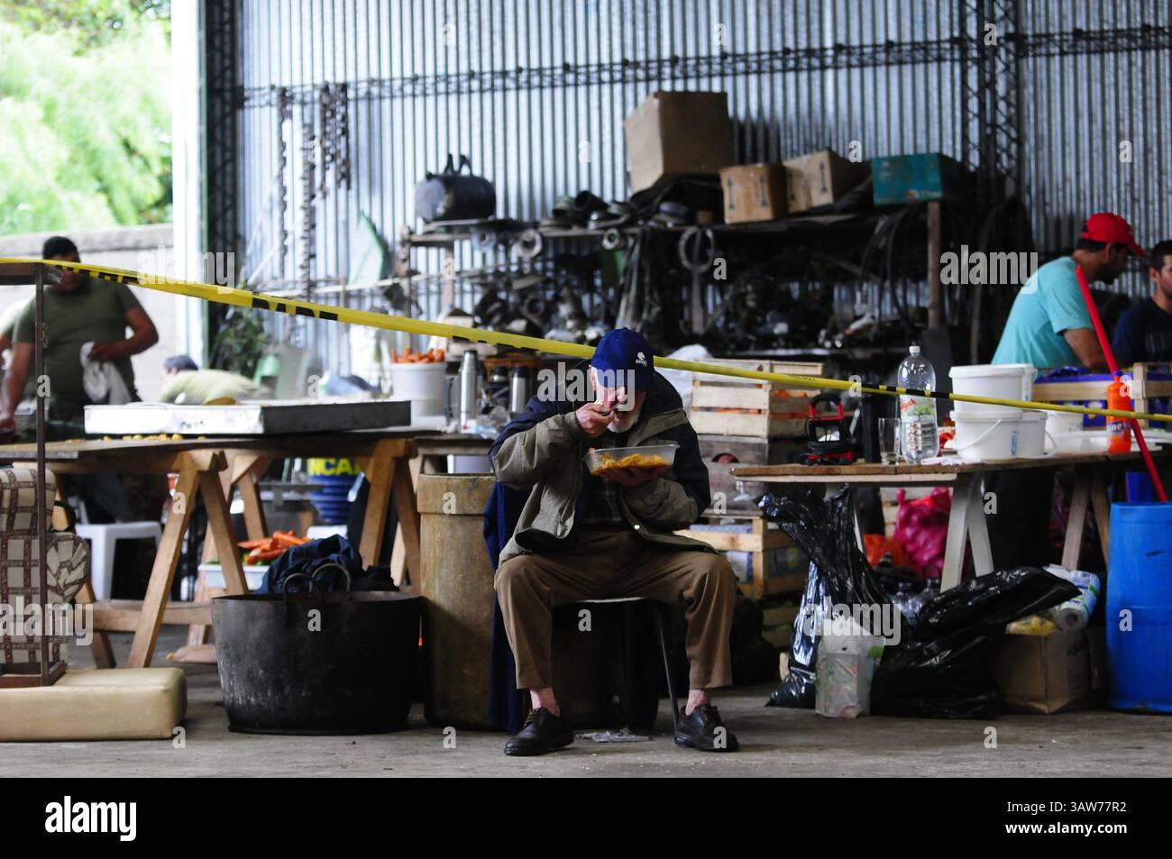 19. April 2016 - Uruguay - Recorrida por tornado que arraso con la ciudad de Dolores el pasado 15 de abril, Soriano, temporal, catastrofes, ND 20160419, foto Fernando Ponzetto (foto: © El Pais/GDA via ZUMA Wire) Stockfoto