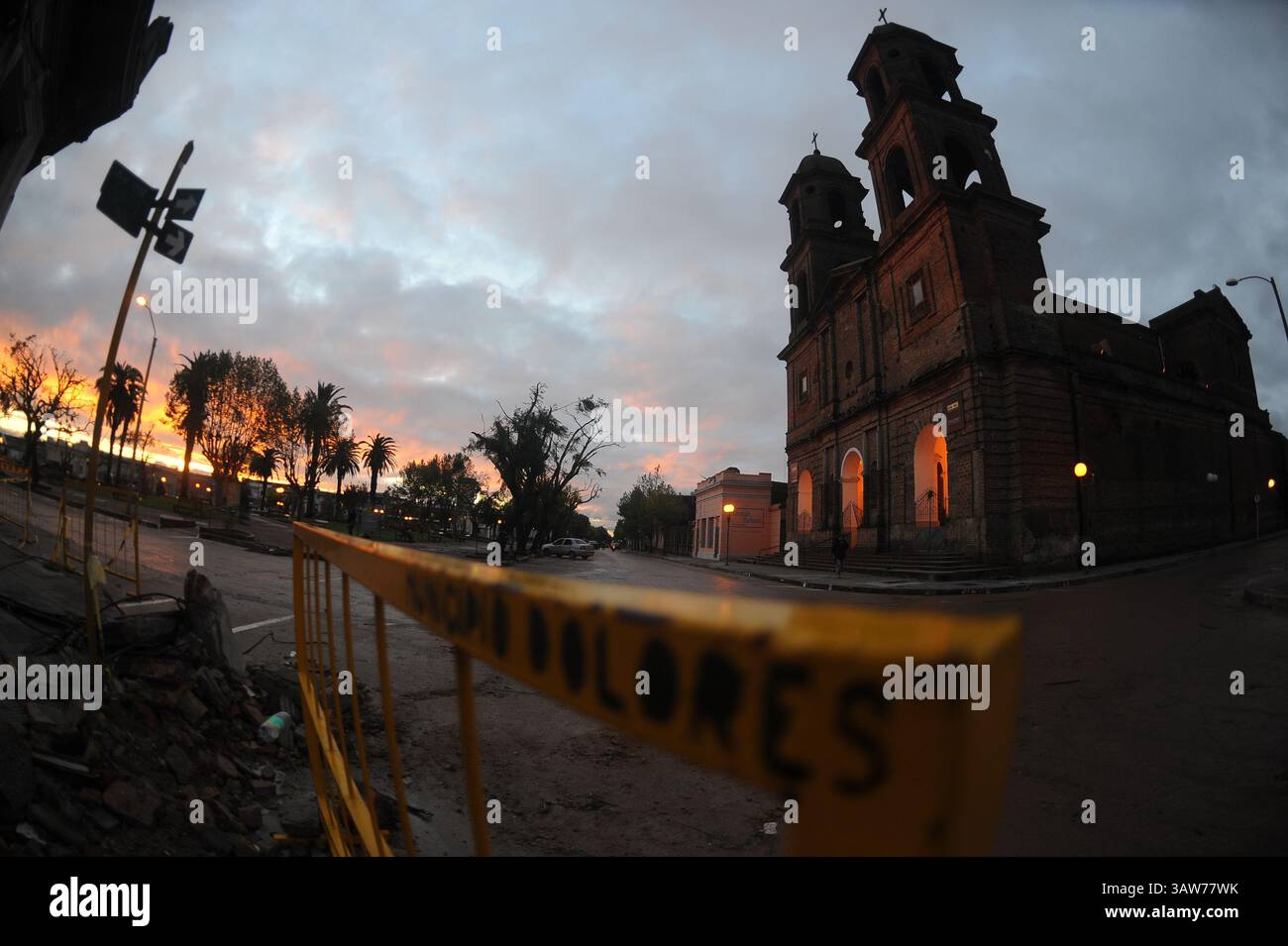 19. April 2016 - Uruguay - Recorrida por tornado que arraso con la ciudad de Dolores el pasado 15 de abril, Soriano, temporal, catastrofes, ND 20160419, foto Fernando Ponzetto (foto: © El Pais/GDA via ZUMA Wire) Stockfoto