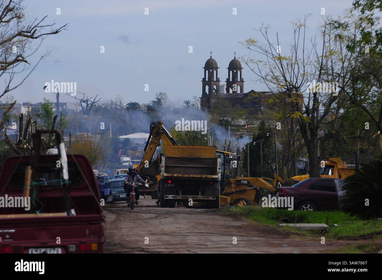 20. April 2016 - Uruguay - Recorrida por tornado que arraso con la ciudad de Dolores el pasado 15 de abril, Soriano, temporal, catastrofes, ND 20160420, foto Fernando Ponzetto (foto: © El Pais/GDA via ZUMA Wire) Stockfoto