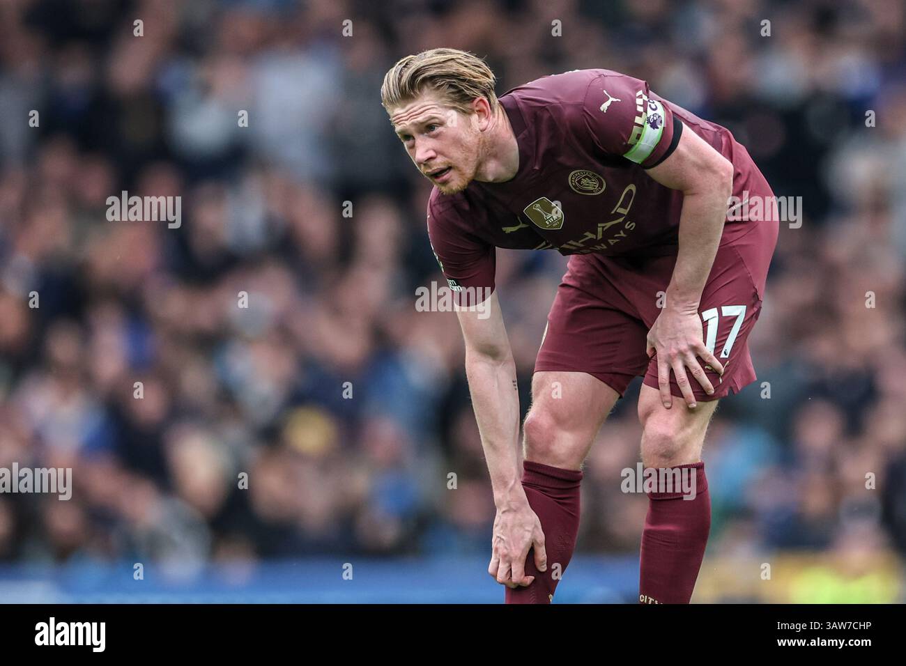Youssef Chermiti aus Everton während des Premier League-Spiels Everton gegen Manchester City im Goodison Park, Liverpool, Vereinigtes Königreich. April 2025. (Foto: Mark Cosgrove/News Images) in Liverpool, Großbritannien am 19.04.2025. (Foto: Mark Cosgrove/News Images/SIPA USA) Credit: SIPA USA/Alamy Live News Stockfoto