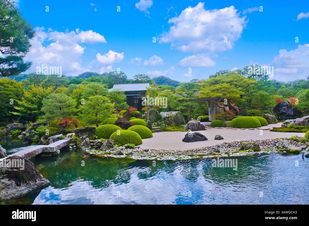 Adachi Garden, Präfektur Shimane, Chugoku, Japan Stockfoto