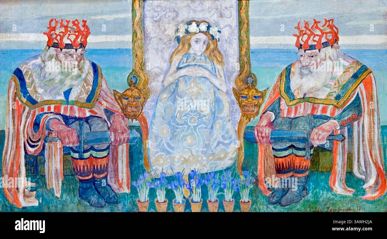 Jan Rembowski - Enchanted Girl II - 1913 Stockfoto