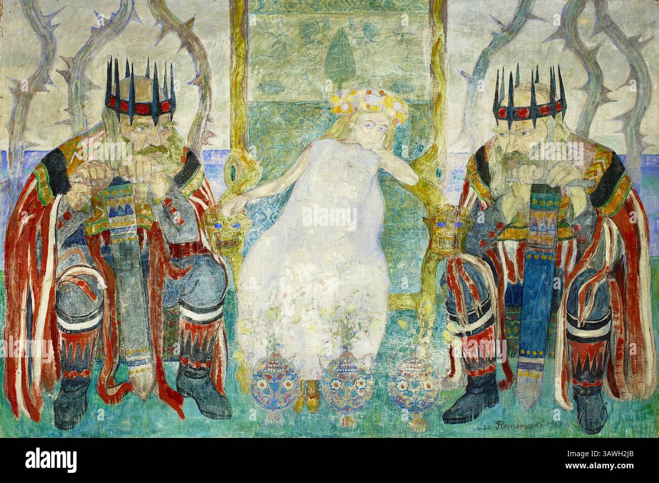 Jan Rembowski - Enchanted Girl - 1913 Stockfoto