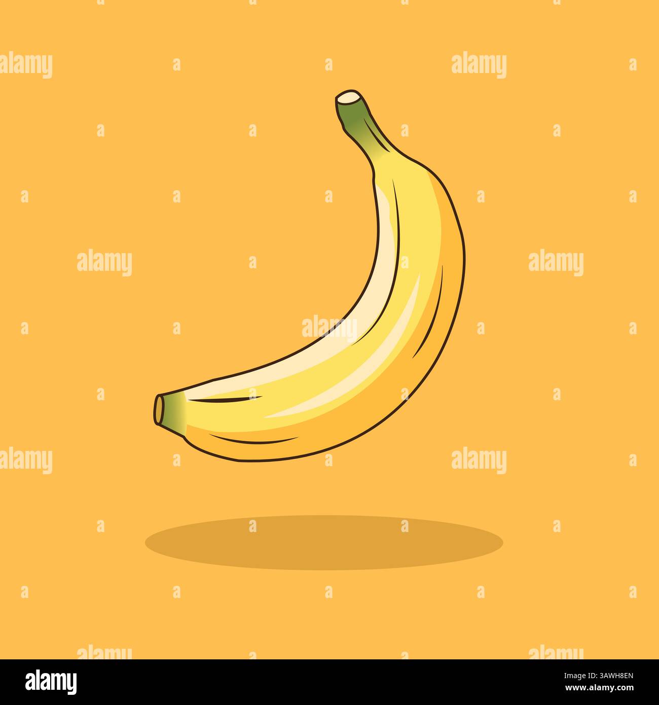 Illustration Vektorgrafik von Banana Stock Vektor