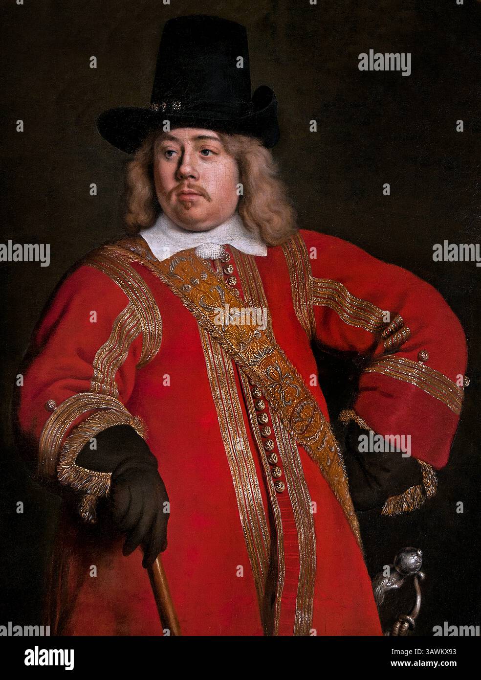 Porträt von Admiral Tromp 1650/1660 Gerard ter Borch zugeteilt 1617-1681 Gabriel Metsu Dutch 17 Century Netherlands Louvre Paris, Fine Art Museum, Frankreich, Stockfoto