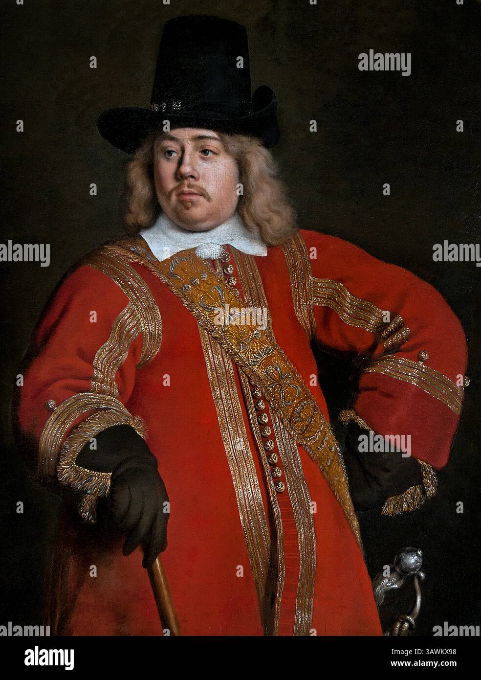 Porträt von Admiral Tromp 1650/1660 Gerard ter Borch zugeteilt 1617-1681 Gabriel Metsu Dutch 17 Century Netherlands Louvre Paris, Fine Art Museum, Frankreich, Stockfoto