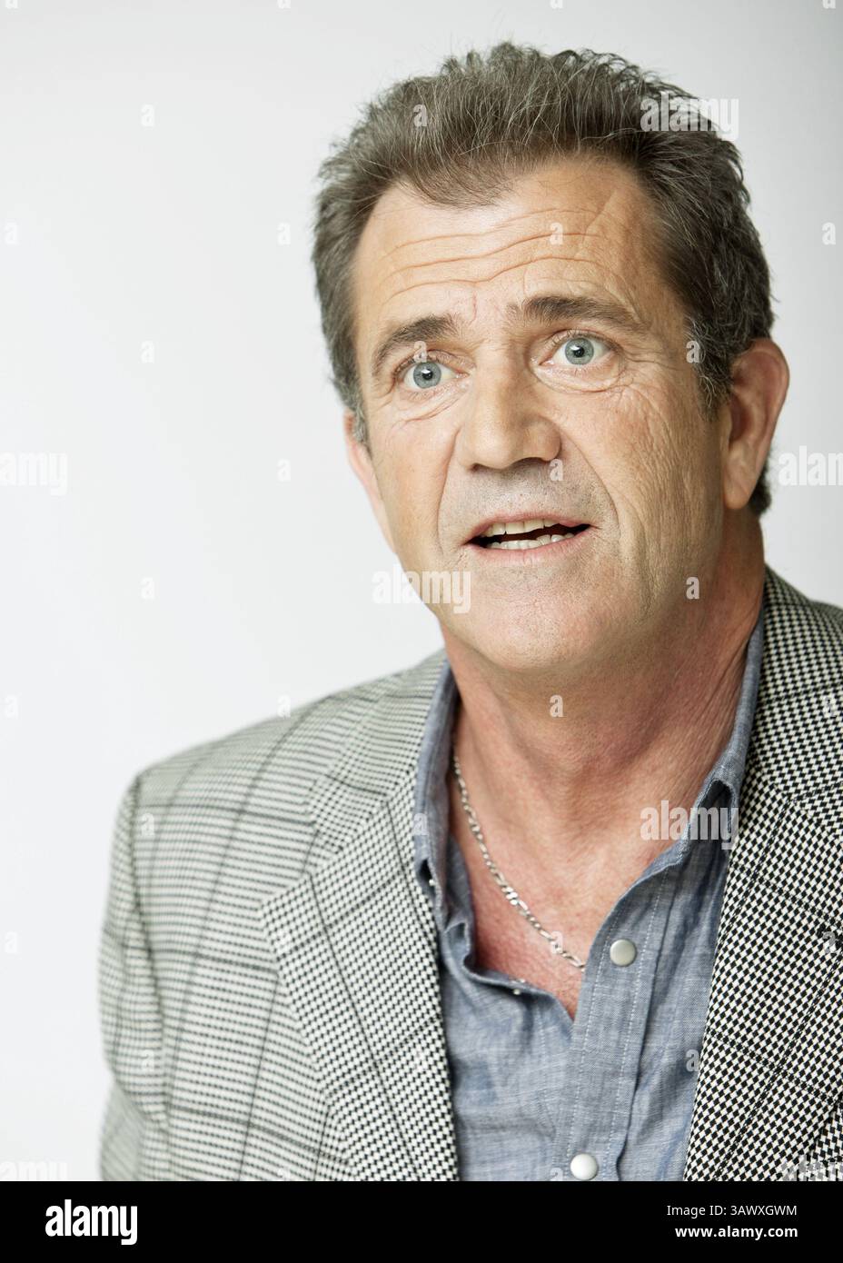 14. Januar 2010 – Hollywood, Kalifornien, USA – Schauspieler Mel Gibson des Films „Edge of Darkness“ in Los Angeles, KALIFORNIEN am 14. Januar 2010 (Foto: © Armando Gallo/ZUMA Studio) Stockfoto