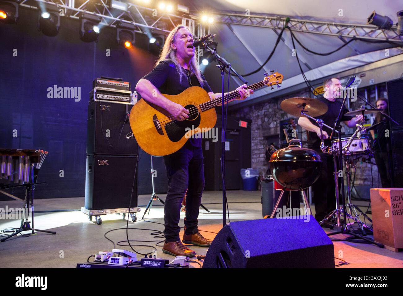 20. Juli 2016 - Austin, Texas, USA - Violent Femmes tritt am 20. Juli 2016 im Stubb's BBQ in Austin, Texas auf. Foto von BRIAN RITCHIE. (Bild: © Michael Mullenix via ZUMA Wire) Stockfoto