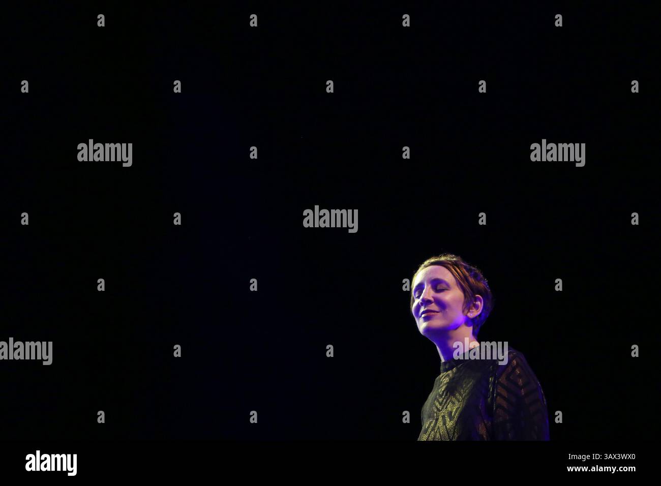 21. Juli 2016 – Lissabon, Portugal – der US-amerikanische Jazzsänger Stacey Kent tritt am 21. Juli 2016 beim EDP Cool Jazz Festival in Oeiras auf. Foto: Pedro Fiuza (Foto: © Pedro Fiuza Via ZUMA Wire) Stockfoto