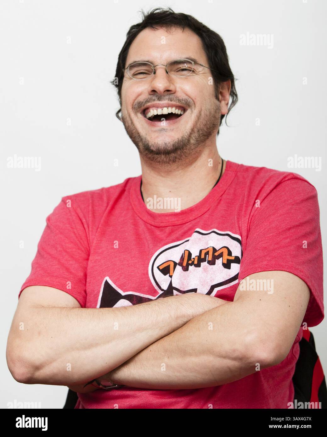 4. Mai 2009 – Hollywood, Kalifornien, USA – Regisseur Carlos Cuaron des Films „Rudo y Cursi“, fotografiert am 4. Mai 2009 in Los Angeles, KALIFORNIEN (Foto: © Armando Gallo/ZUMA Studio) Stockfoto