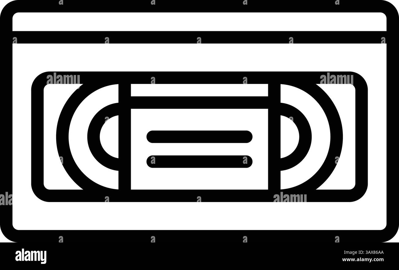 Symbol für Videoband, Video Stock Vektor