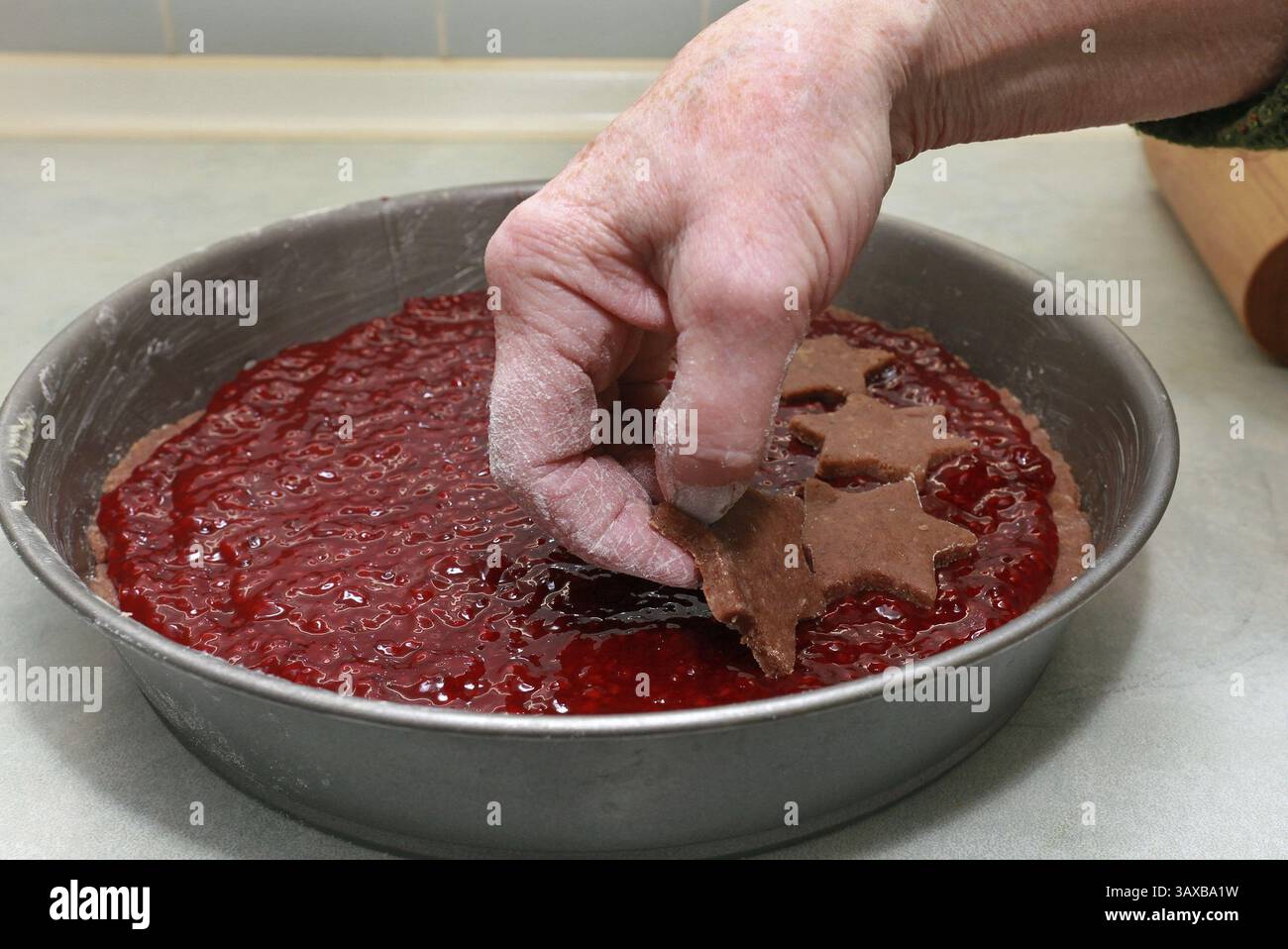 Linzer torte Stockfoto