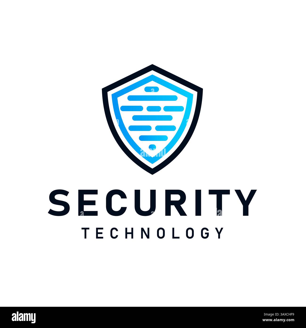 Shield with Circuit Board Symbol Advanced Technology Security Logo Vector Design Stock Vektor