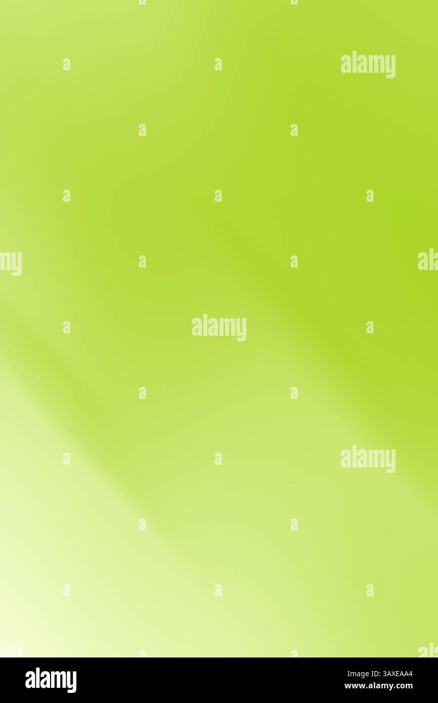 Hellgrünes abstraktes Licht mit gleichmäßigen Lichtübergängen. Geeignet für Öko-, Natur-, gesundheitsbezogene Visuals und Bio-Branding Stockfoto