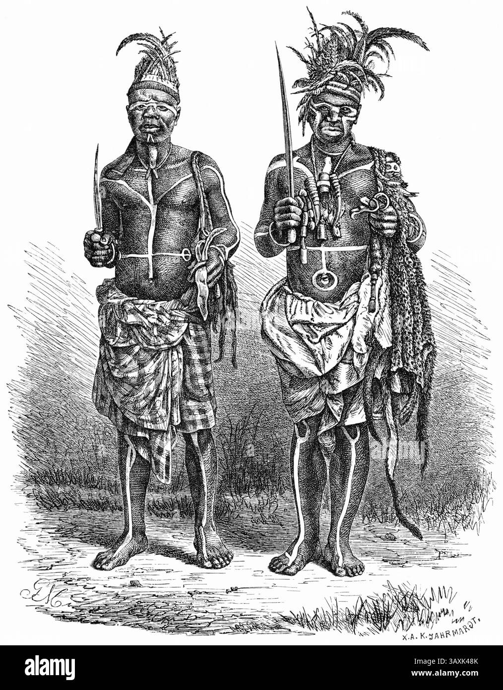 19. November 2014: Magier aus der Küste von Loango (jetzt Republik Kongo), Afrika, Illustration, 1885 (Foto: © Circa Images/Glasshouse Via ZUMA Wire) Stockfoto