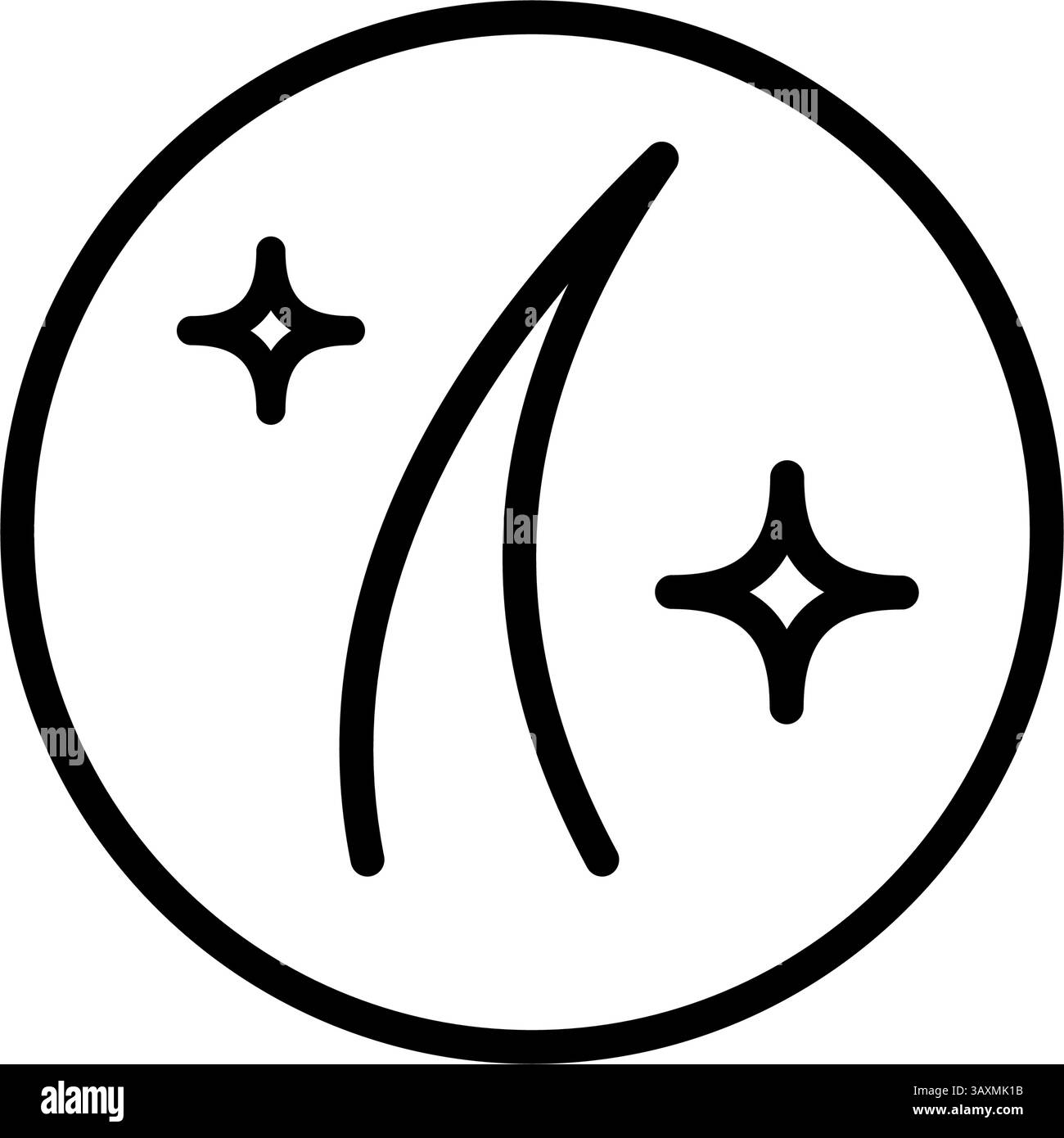 Symbol „Follikel Shine Concept Line“ (Concept Line). Glänzendes Haar mit Keratin-Effekt einfaches Piktogramm. Symbol Für Haarfollikel-Kontur. Abbildung Des Isolierten Vektors. Stock Vektor