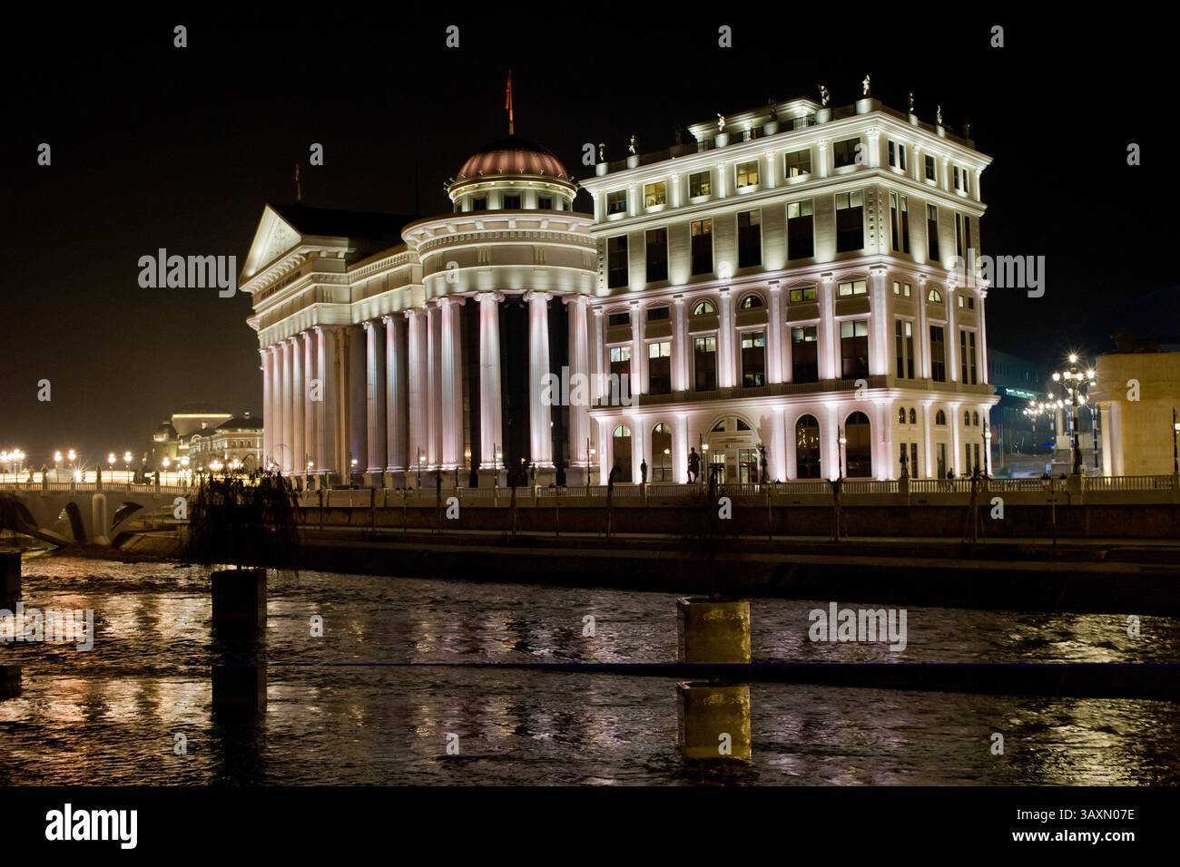 9. Februar 2017 - Skopje, Mazedonien - Gebäude des Archäologischen Museums von Mazedonien in Skopje (Foto: © Jordi Boixareu Via ZUMA Wire) Stockfoto